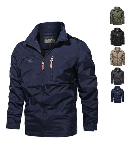 Chaqueta Militar Casual Para Hombre, Rompevientos Para Hombr