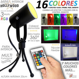 Velador Mini Proyector Cine Tripode Control Remoto Rgb Led