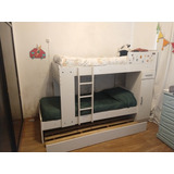 Cama Cucheta Triple De Madera