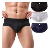 Paquete De 3 Boxers Corto Para Hombre Tela Suave