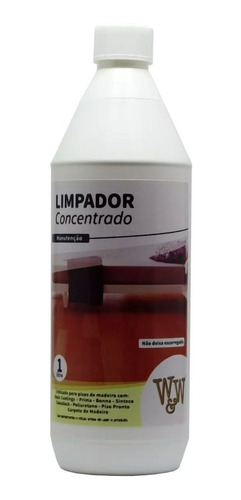 Limpa Piso De Madeira E Laminado Concentrado - W&w 1l