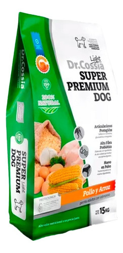 Alimento Dr.cossia Super Premium Dog Adulto Light X 15 Kg