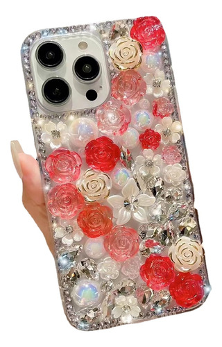 Funda De Teléfono De Lujo Full Diamond Con Diamante De Agua