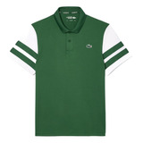 Playera Lacoste Tenis Manga Corta Verde Polo Casual Dh7352-5