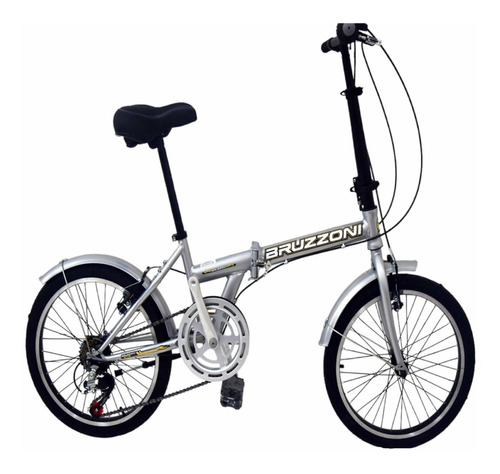 Bicicleta Plegable Rodado 20 Bruzzoni Folding 6 Velocidades