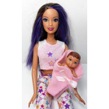 Muñeca Barbie Mama Y Bebe Original Con Accesorios