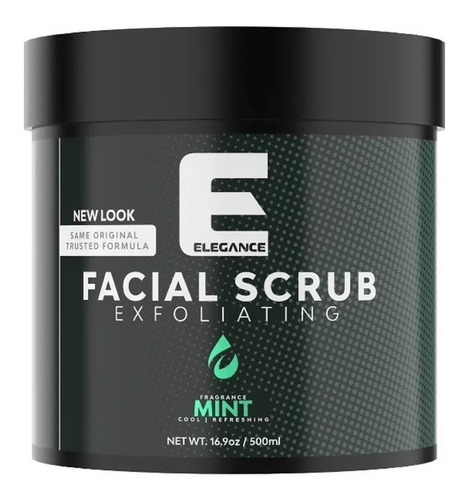 Facial Scrub Elegance Exfoliante Limpieza  Barber 500 Ml