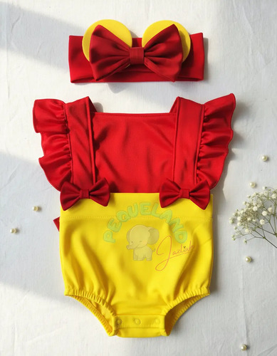 Pañalero Winnie Pooh Niña Vestido Pañalero Disfraz Bebe Pooh