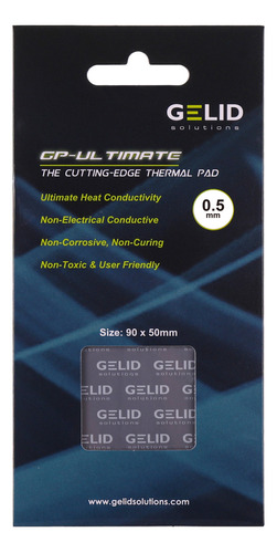 Gelid Gp-ultimate Tp-gp04-a Pad Térmico 90x50x0.5mm 15w/mk Color Gris