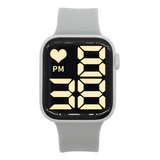 Reloj Led Digital Watch Touch Cuadrado De Moda Simple Unisex