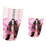 Pack De 10 Vasos Diseño Nezuko Demon Slayer Cumpleaños 