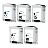 Pack 5 Cartucho De Tinta 10 Compatible Con Hp C4844a Nuevo 