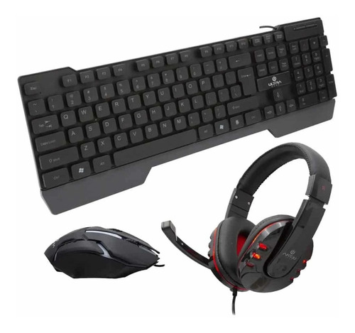 Kit Gamer Ultra 3 En 1 Teclado Mouse Headset - Keyteks Store