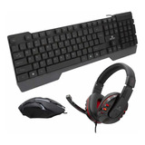 Kit Gamer Ultra 3 En 1 Teclado Mouse Headset - Keyteks Store