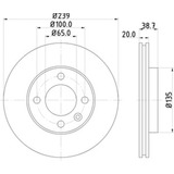 Disco Pagid Para Volkswagen Pointer 2004