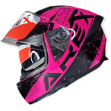 Casco Arex Twister Mr-15 Negro Rosa