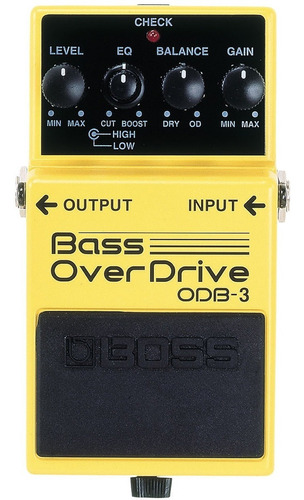 Pedal Boss Para Bajo Odb3 Bass Overdrive