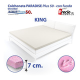 Colchoneta De Memory Foam 50kg Con Gel De 7cm King C/funda