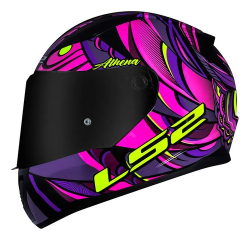 Capacete Lançamento Ls2 Ff353 Athena Roxo