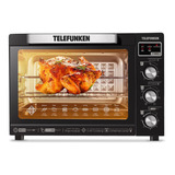 Horno De Mesa Eléctrico Telefunken Tf E850c 80l Negro 220v