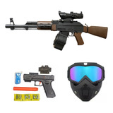 Ak47 Lanzador Hidrogel Gotcha Automatico Tambor + 2 Regalos