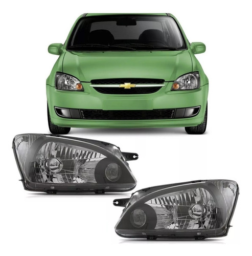 Juego Opticas Chevrolet Corsa Classic Fondo Negro Spirit