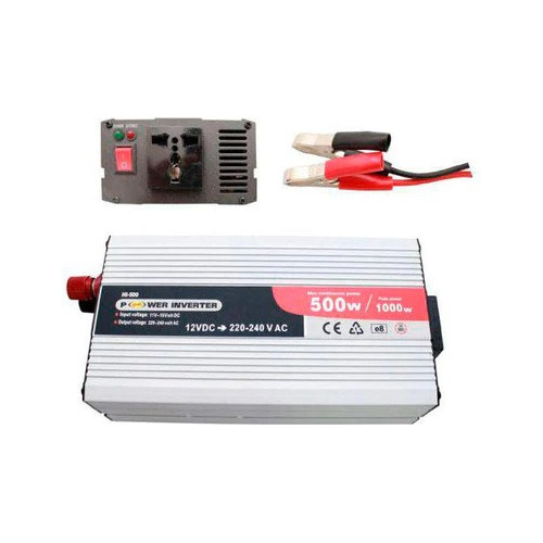 Inversor De Voltaje 12v A 220v Con Capacidad De 500watt