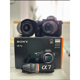 Câmera Sony A7-3 Mirrorless, E-mount, Full Frame + Lentes