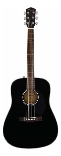 Guitarra Acústica Fender Classic Design Cc-60s Para Diestros Black Brillante