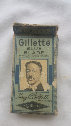 Embalagem Antiga Gillette Blue Blade - A68
