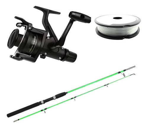 Kit Molinete Shimano Ix 4000r + Vara 1,80m + Linha