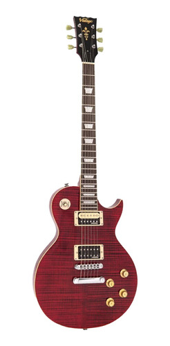Guitarra Vintage Les Paul Reissued V100 Twr Trans Wine Red