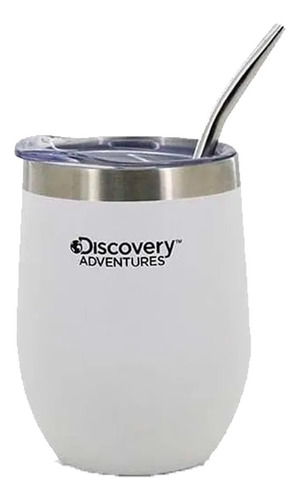 Mate Termico Acero Inoxidable Vaso Tapa Bombilla Discovery 