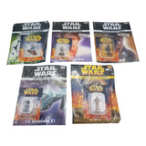 Lote #6 Star Wars 5 Figuras Plomo C/ Revista 2005