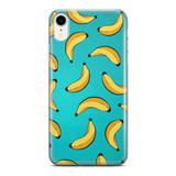 Capinha De Celular Bananas Com Fundo Verde