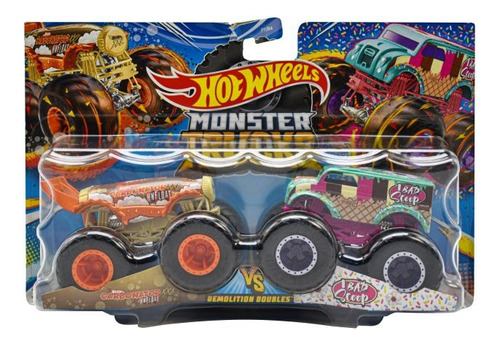 Hot Wheels Monstertruck Carbonator Vs Ibad Scoop Mattel Cd