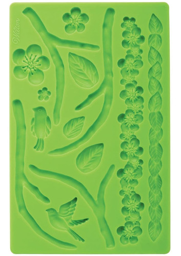 Wilton 409-2565 Fondant And Gum Paste Silicone Mold Nature