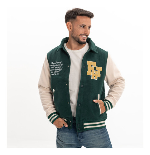 Campera Hombre Farenheite Pñ Traver