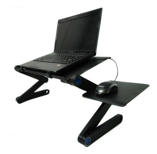 Mesa Plegable Portátil Para Notebook Con 2 Ventiladores