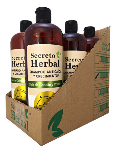 Shampoo Secreto Herbal Anticaída Crecimiento 6 Piezas
