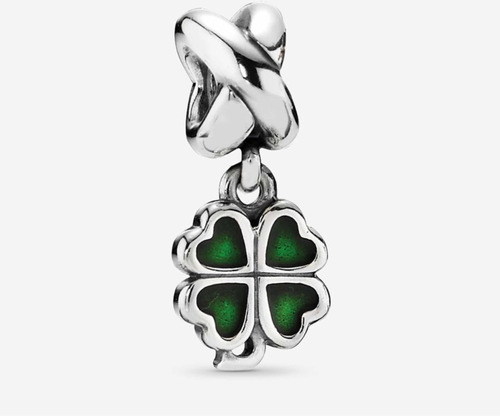 Charm Colgante Trébol Verde Original De Pandora Remate