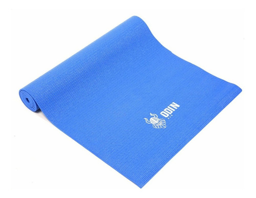 Colchonete Tapete Yoga Pvc Ginástica Pilates Odin Fit - 5mm Cor Azul