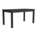 Mesa Jantar Mad Maciça/mdp 150cm Lívia Multimóveis Cr5094 Pt