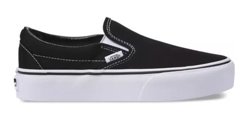 Zapatillas Vans Modelo Slip On Plataforma Negro Unisex