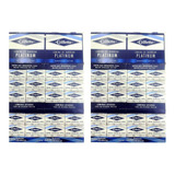 200 Lâminas De Barbear Gillette Platinum C/2 Cartelas