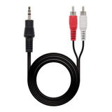 Cable Auxiliar De Audio Rca A Estéreo Plug 3.5mm 3mt