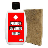 Pasta Pulir Vidrio Oxido Cerio Grueso 50ml Paño A Mano