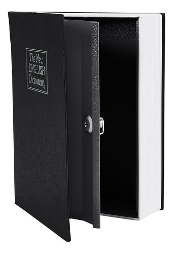 Caja Fuerte En Forma De Libro De 25 Cm Color Negro