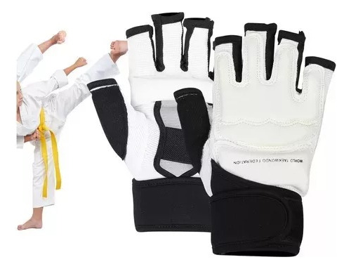 Par De Guantes De Medio Dedo De Taekwondo Guantes Para Boxeo