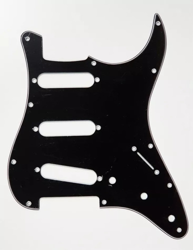 Pickguards Para Guitarra Stratocaster Colore Negro Y Blanco